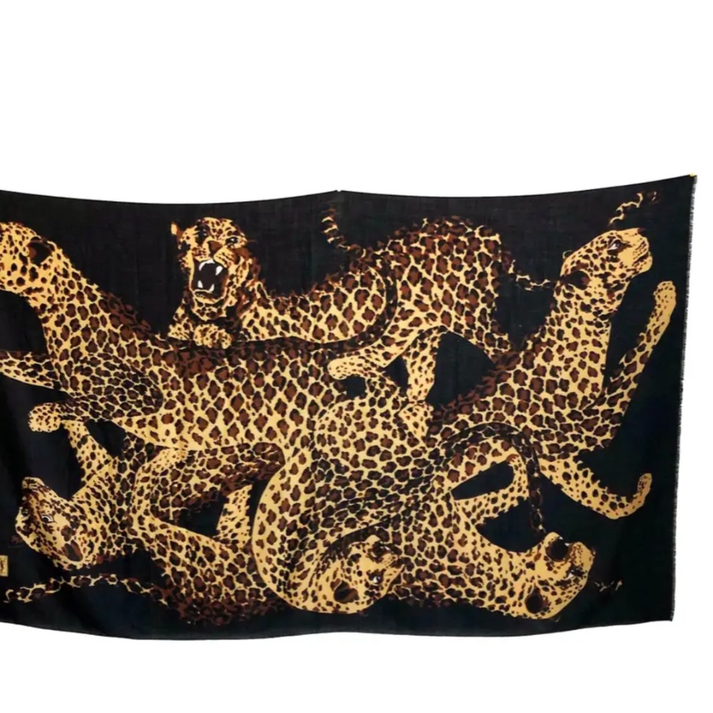 Yves Saint Laurent YSL oversized silk wrap 93”-55”